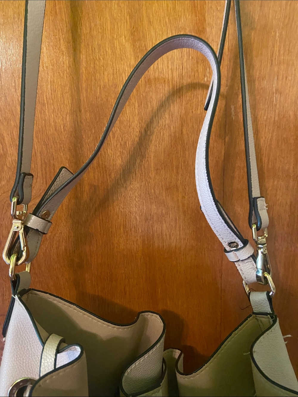 H&M Cream Drawstring Hobo Bag with Gold Hardware - Picture 4 of 8